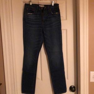 Madewell high rise slim boy jean